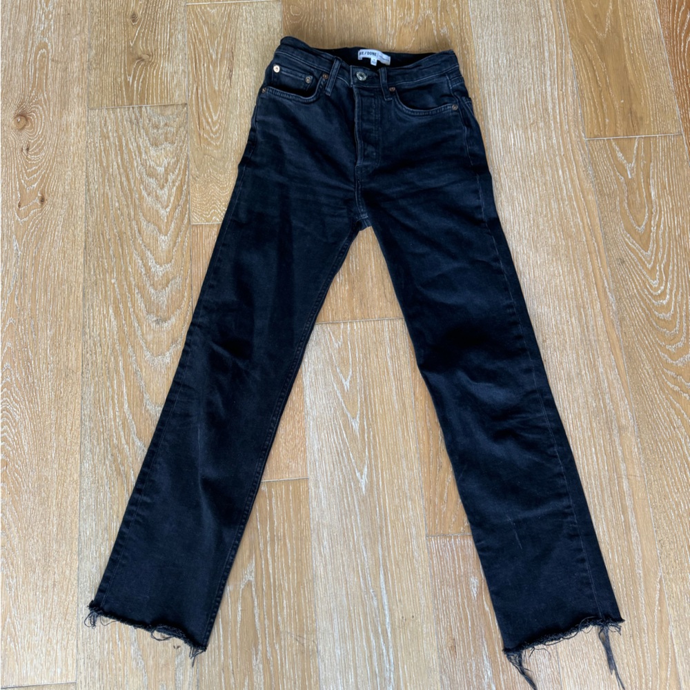 Re/Done Black Jeans Size: 24